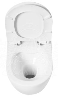 Подвесной унитаз Art&Max Ovale безободковый белый AM011CHR